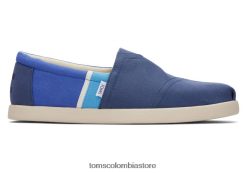 hombres alp adelante Toms LF64T8402 zapatos bloque de color azul claro de luna