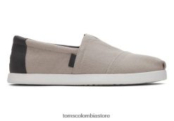 hombres alp adelante Toms LF64T8434 zapatos gris guijarro