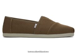 hombres alpargata reprévete Toms LF64T8414 zapatos oliva oscuro