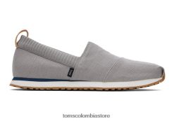 hombres alpargata residente Toms LF64T8465 zapatos gris