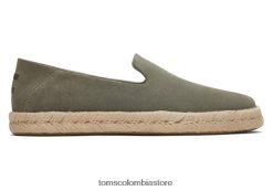 hombres ante santiago Toms LF64T8439 zapatos ante gris vetiver