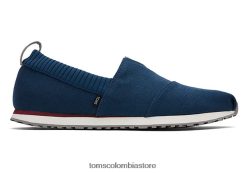 hombres lienzo de patrimonio ecológico residente Toms LF64T8464 zapatos mayólica azul