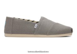 hombres lienzo patrimonio alpargata Toms LF64T8381 zapatos cemento
