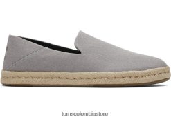 hombres santiago eco algodon reciclado Toms LF64T8417 zapatos gris