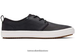 hombres tenis carlo Toms LF64T8488 zapatos negro resistente al agua