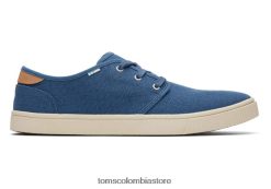 hombres zapatilla ecologica carlo Toms LF64T8476 zapatos océano azul
