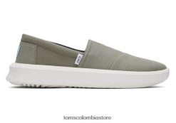 hombres zapatillas rover eco algodón reciclado Toms LF64T8455 zapatos algodón reciclado gris vetiver