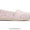 mujer abeja mina alpargata Toms LF64T8105 zapatos rosa