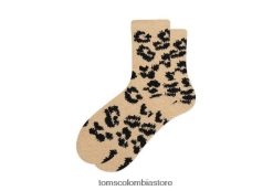 mujer acogedores calcetines acolchados con estampado de leopardo Toms LF64T8358 accesorios nuevo estilo