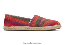 mujer alpargata alpargata Toms LF64T8155 zapatos rosa multi