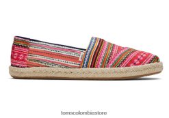 mujer alpargata alpargata Toms LF64T8181 zapatos hmong tela decorativa