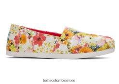 mujer alpargata collage flores Toms LF64T8108 zapatos nuevo estilo