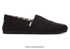 mujer alpargata de algodón reciclado Toms LF64T839 zapatos negro