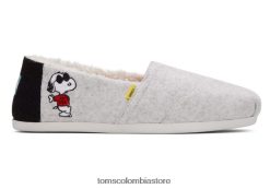 mujer alpargata de borrego Toms LF64T866 zapatos se sintió natural