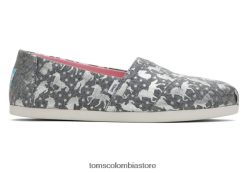 mujer alpargata de unicornio Toms LF64T877 zapatos gris