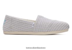 mujer alpargata eco repreve waffle knit Toms LF64T8134 zapatos nube gris