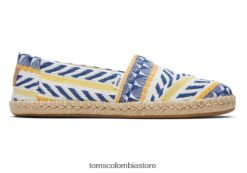 mujer alpargata global cuerda jaquard alpargata Toms LF64T8156 zapatos jacquard mundial natural