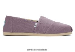 mujer alpargata herencia Toms LF64T883 zapatos baya morada