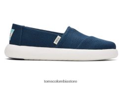 mujer alpargata malva Toms LF64T8101 zapatos mayólica azul