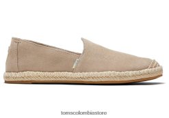 mujer alpargata pismo Toms LF64T8179 zapatos beige