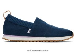 mujer alpargata residente Toms LF64T8302 zapatos mayólica azul