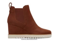 mujer bota loca Toms LF64T8226 zapatos marron oscuro