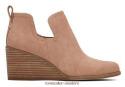mujer botín con cuña kallie Toms LF64T8225 zapatos marrón