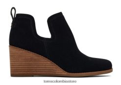 mujer botín cuña kallie ancho ancho Toms LF64T8224 zapatos negro ancho