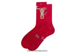 mujer calcetines acolchados ligeros perezoso navideño Toms LF64T8365 accesorios nuevo estilo