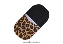 mujer calcetines invisibles leopardo Toms LF64T8354 accesorios leopardo beige