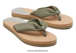 mujer chanclas piper eco Toms LF64T8263 zapatos jersey gris vetiver repreve