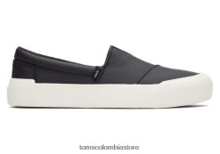 mujer deslizamiento fenix en Toms LF64T8310 zapatos negro mate