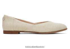 mujer jutti limpio Toms LF64T8187 zapatos metalizado natural cálido