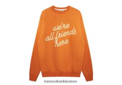 mujer krost el max cuello redondo Toms LF64T8371 ropa vellón naranja