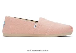 mujer lona alpargata eco heritage Toms LF64T816 zapatos rubor melocotón