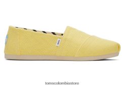 mujer lona alpargata eco heritage Toms LF64T817 zapatos amarillo soleado