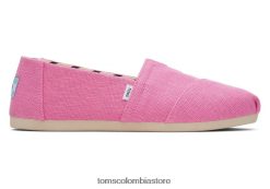 mujer lona alpargata eco heritage Toms LF64T825 zapatos rosa