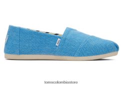 mujer lona alpargata eco heritage Toms LF64T82 zapatos isla azul