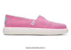 mujer lona eco heritage malva Toms LF64T8135 zapatos rosa