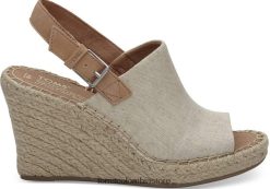 mujer monica cuña Toms LF64T8223 zapatos natural