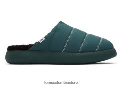 mujer mula de malva krost Toms LF64T8282 zapatos verde