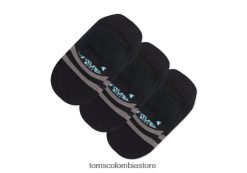 mujer paquete de 3 calcetines invisibles Toms LF64T8327 accesorios negro