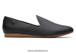 mujer plana darcy Toms LF64T8191 zapatos negro