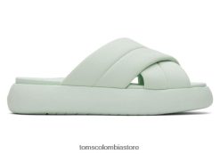 mujer repreve cruzado de malva Toms LF64T8244 zapatos jersey de menta