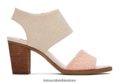 mujer sandalia mallorca con aberturas Toms LF64T8217 zapatos melocotón polvoriento metálico