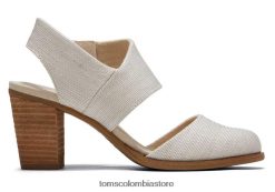 mujer sandalia mallorca con puntera Toms LF64T8214 zapatos natural
