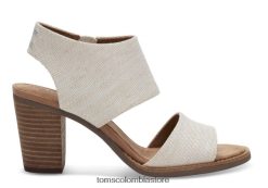 mujer sandalia tacon mallorca Toms LF64T8216 zapatos natural