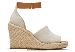 mujer tacón cuña marisol Toms LF64T8196 zapatos natural