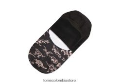 mujer Ultimate no show calcetines dinos Toms LF64T8363 accesorios negro