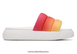 mujer unidad de tobogán de malva Toms LF64T8270 zapatos ombre arcoiris